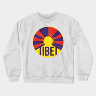 Vintage Tibet Flag Tourist Souvenir Crewneck Sweatshirt